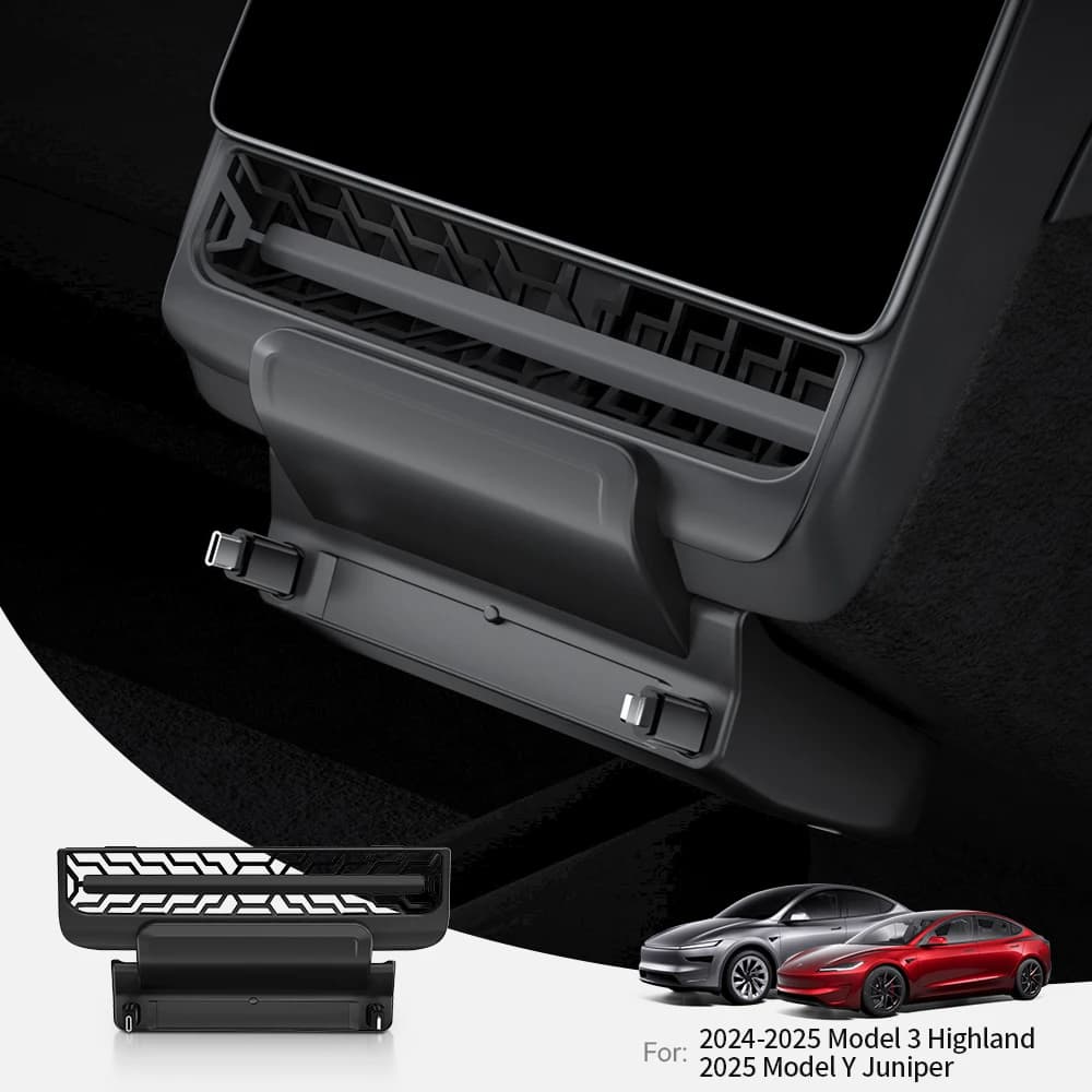 YZ For Tesla Model 3/Y Highland Juniper Rear Air Vent Quick Charger USB Shunt HUB Intelligent Docking Station accessories