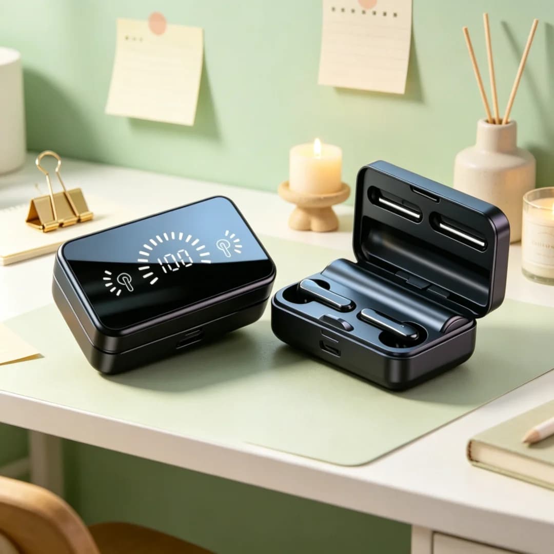 S20 TWS Auricolari compatibili con Bluetooth, cuffie stereo sportive, auricolari wireless impermeabili, adatti per smartphone