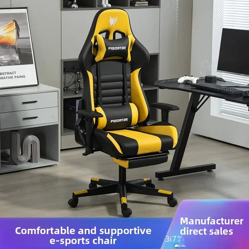 Sedia da Gaming Wind God Reclinabile, Sedia da Ufficio con Schienale, Sedia da Gioco per Dormitorio Studenti, Sedia da Computer Regolabile in Altezza