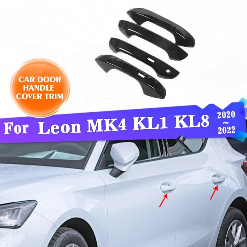 Rivestimento della maniglia della porta esterna dell'auto per Seat Leon MK4 KL1 KL8 2020 2021 2022 accessori esterni stile decorare adesivi protettivi