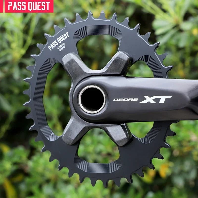 PASS QUEST 96BCD ovale bici da strada stretta corona larga 30-42T ruota a catena accessori per biciclette neri
