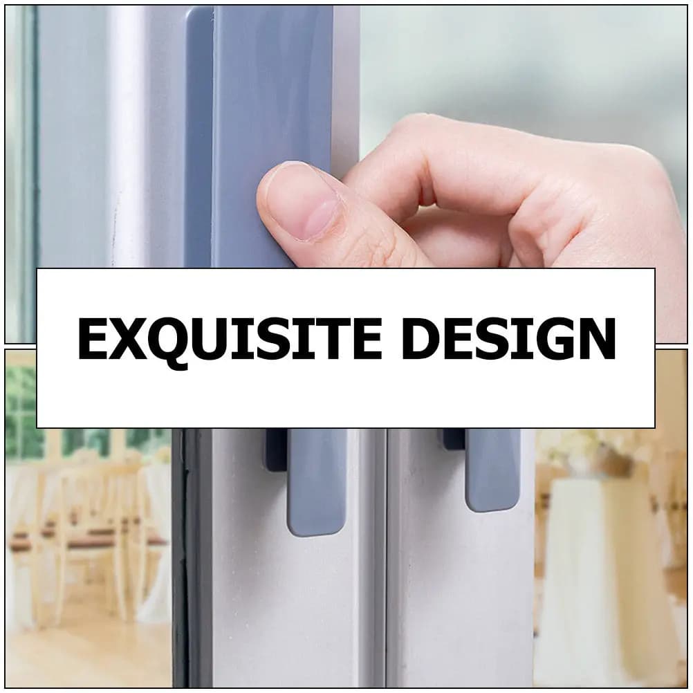 Set di 4 Maniglie Premium in Metallo per Cassetti e Armadi, per Guardaroba, Cassettiere, Porte in Vetro, Design Moderno ed Elegante, Colore Grigio