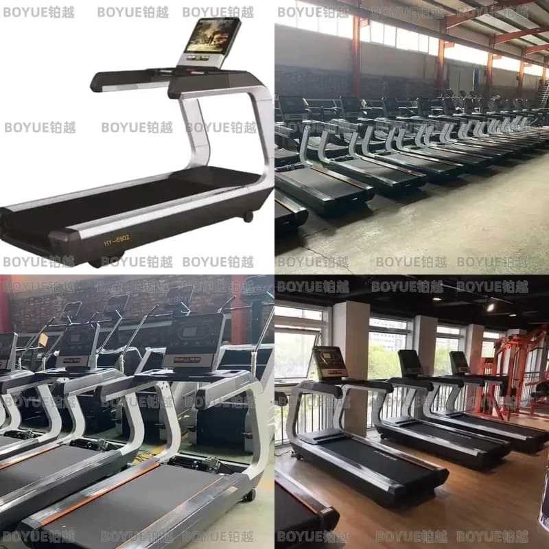 Commercial Electric Treadmill Large Running Belt Smart Indoor Fitness Equipment Gym Wide Deck Multimedia Sports Machine