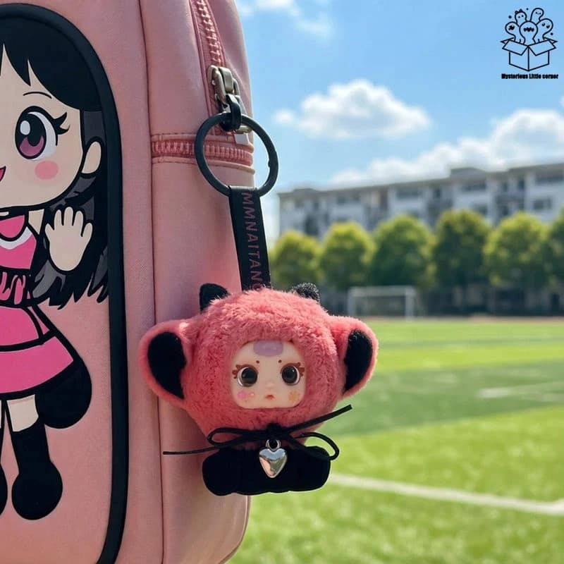 Mm Nai-Tang Surprise Blind Box Mini Plush Pendant Cute Soft Fluffy Stuffed Ornament For Backpack Bag Keychain Collectible Decor