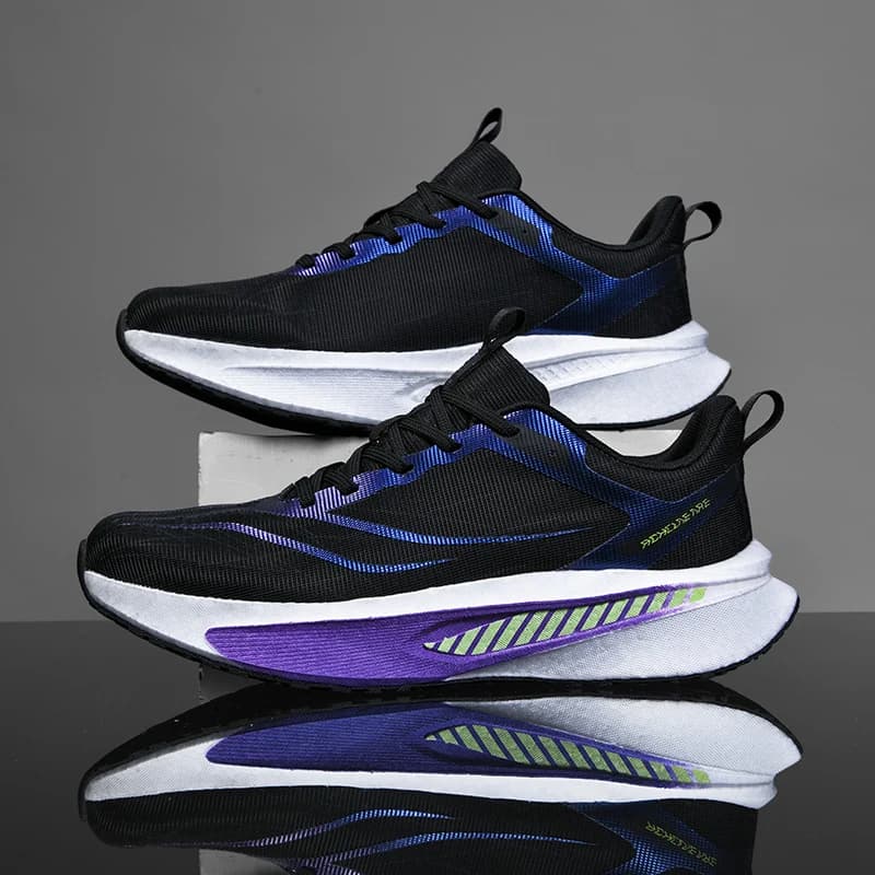 Scarpe da corsa Uomo Donna Antiscivolo Resistenti all'usura Suola in gomma Traspiranti Assorbimento degli urti Sneakers atletiche Sport all'aria aperta Palestra