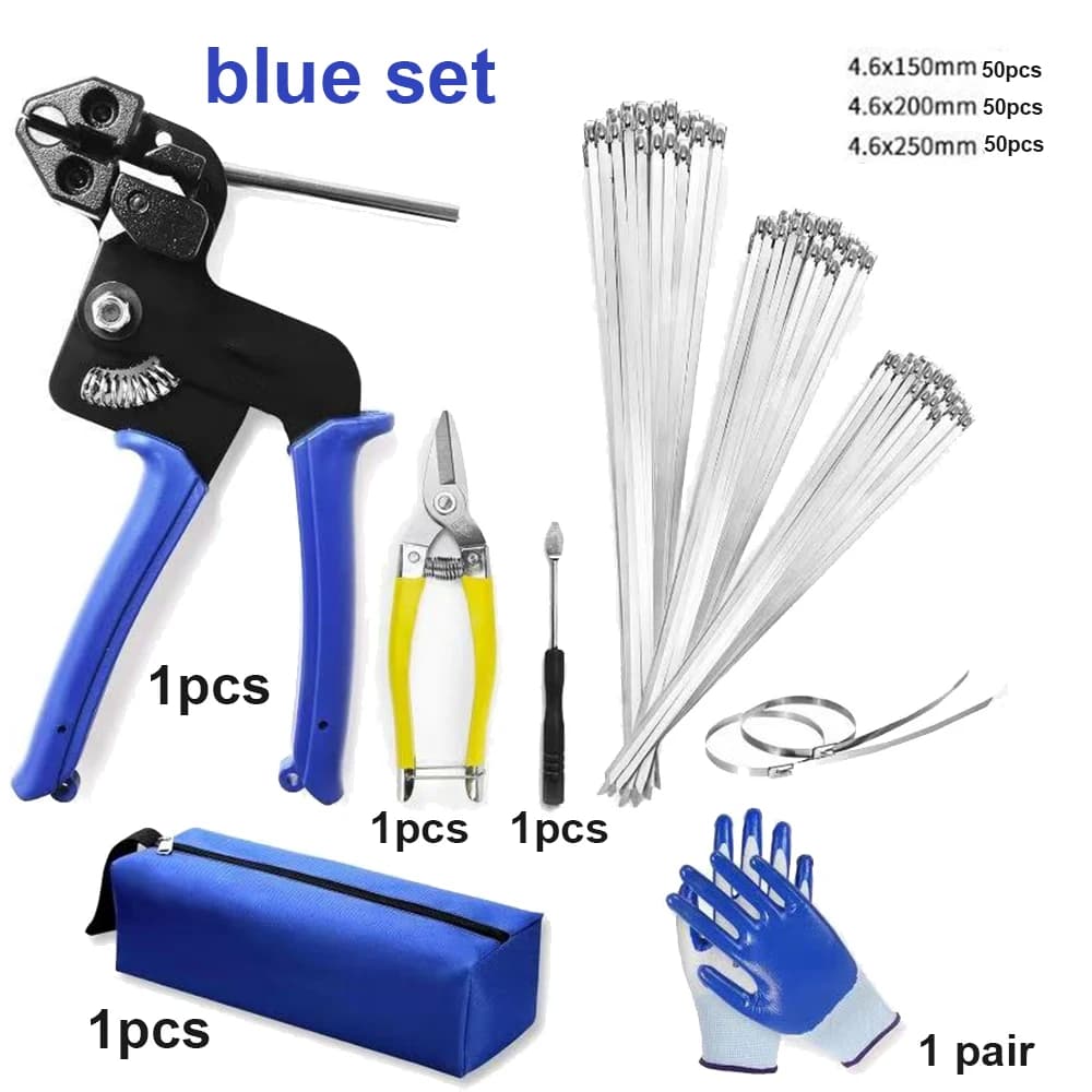 NEW Cable Tie Plier Fastening Strap Cable Tie Gun Automatic Cutting Tool Tension Stainless Steel Self-Locking Ties Hand Tools