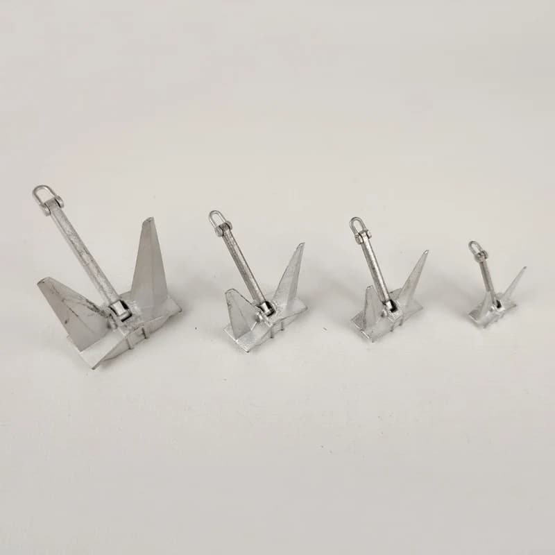 1PCS Simulazione Lega Bower Anchor per Modello di Nave Micro Ancore Senza Stock Lunghezza 58 47 39 30mm Decorazione Barca Giocattolo Parti FAI DA TE