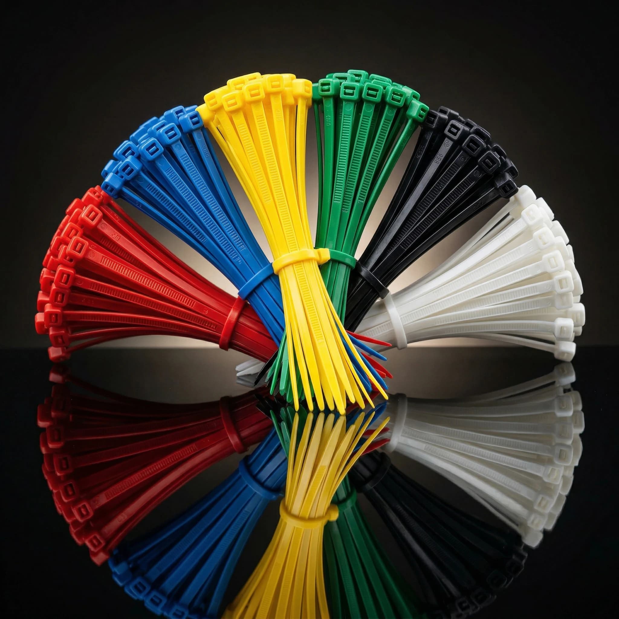 Fascette stringicavo in nylon riutilizzabili 3.6x150mm con chiusura a strappo rimovibile, colori misti (nero e bianco) per l'organizzazione di casa e ufficio, 100 pezzi