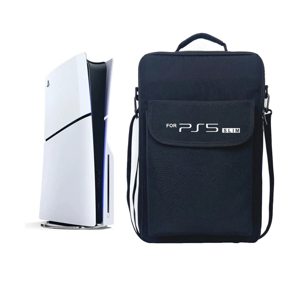 Nuova custodia da trasporto sottile per PS5 Borsa a tracolla portatile con copertura protettiva Zaino per accessori di gioco Playstation 5 Slim