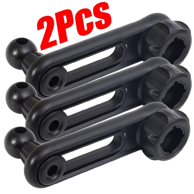 Supporto da 17 mm Supporto universale per auto Adattatore per telefono con testa a sfera regolabile rotante con supporto GPS con asta telescopica Accessori interni