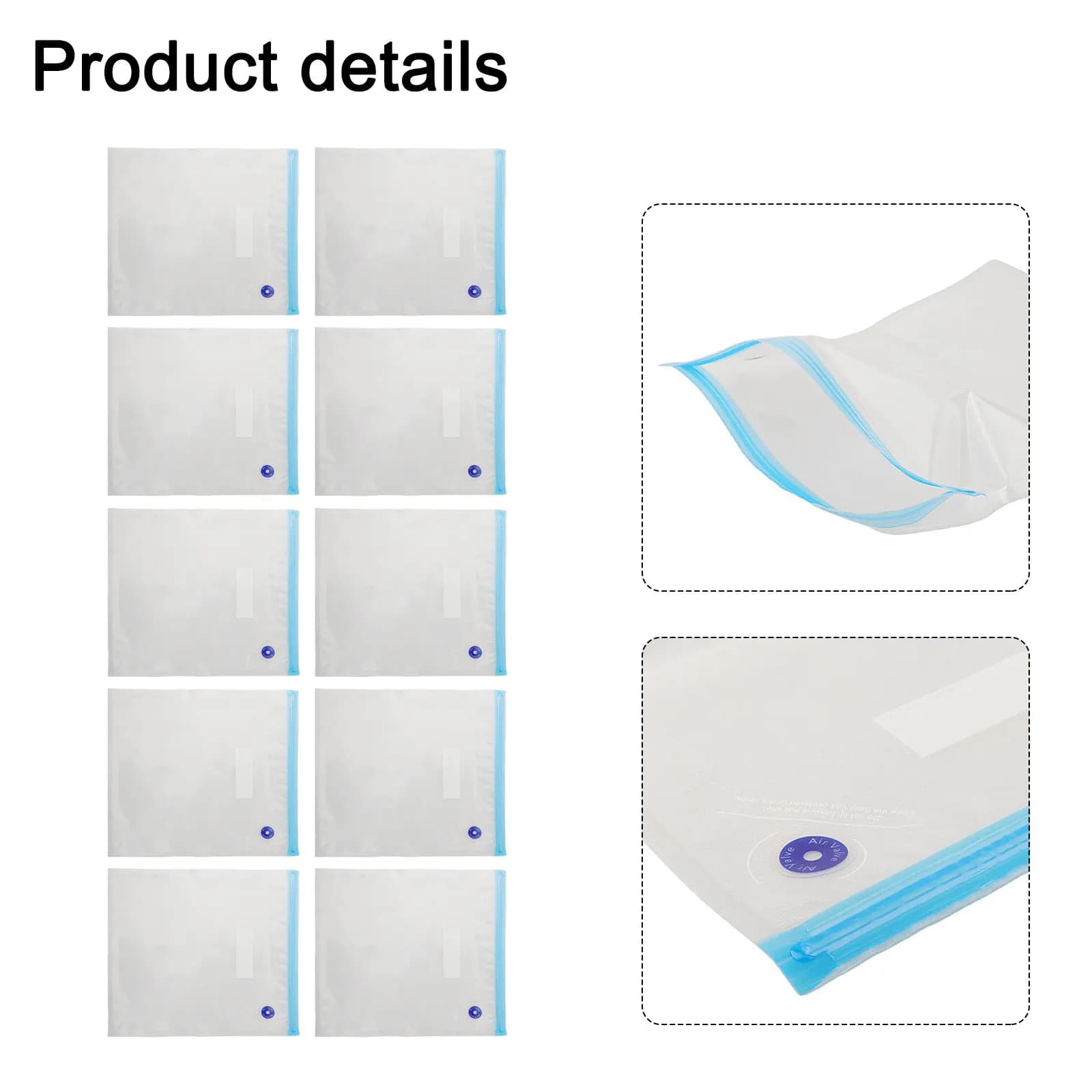 10/20 pieces vacuum bag for 3D printing filament PLA PETG vacuum seal bag carbon fiber heat resistant printer parts