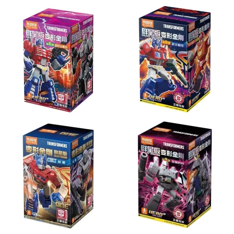 Blokees Transformers Edizione Star, Blocchi da Costruzione Optimus Prime e Megatron, Giocattoli da Assemblare, Ornamenti da Collezione, Ottimi Regali per Ragazzi