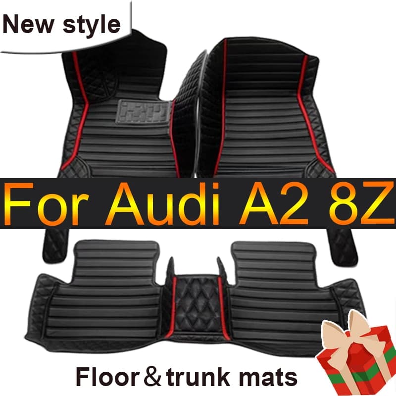 Car mat for Audi A2 8Z 2000 ~ 2005 5 places water Poof Car mat leather mat Coche car accessories interior parts