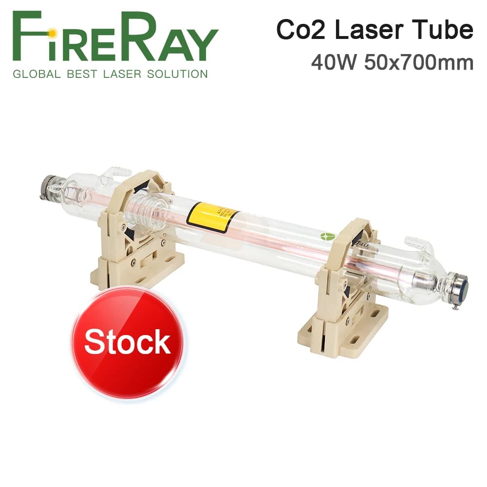 Tubo Laser CO2 FireRay 40W 50x700mm per Macchine da Taglio e Incisione Laser CO2