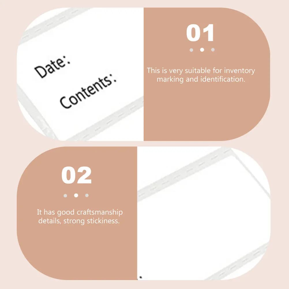 1 Roll Professional Food Label Stickers for Bottles Jars Containers Freezer Kitchen Storage Expiration Breast Milk