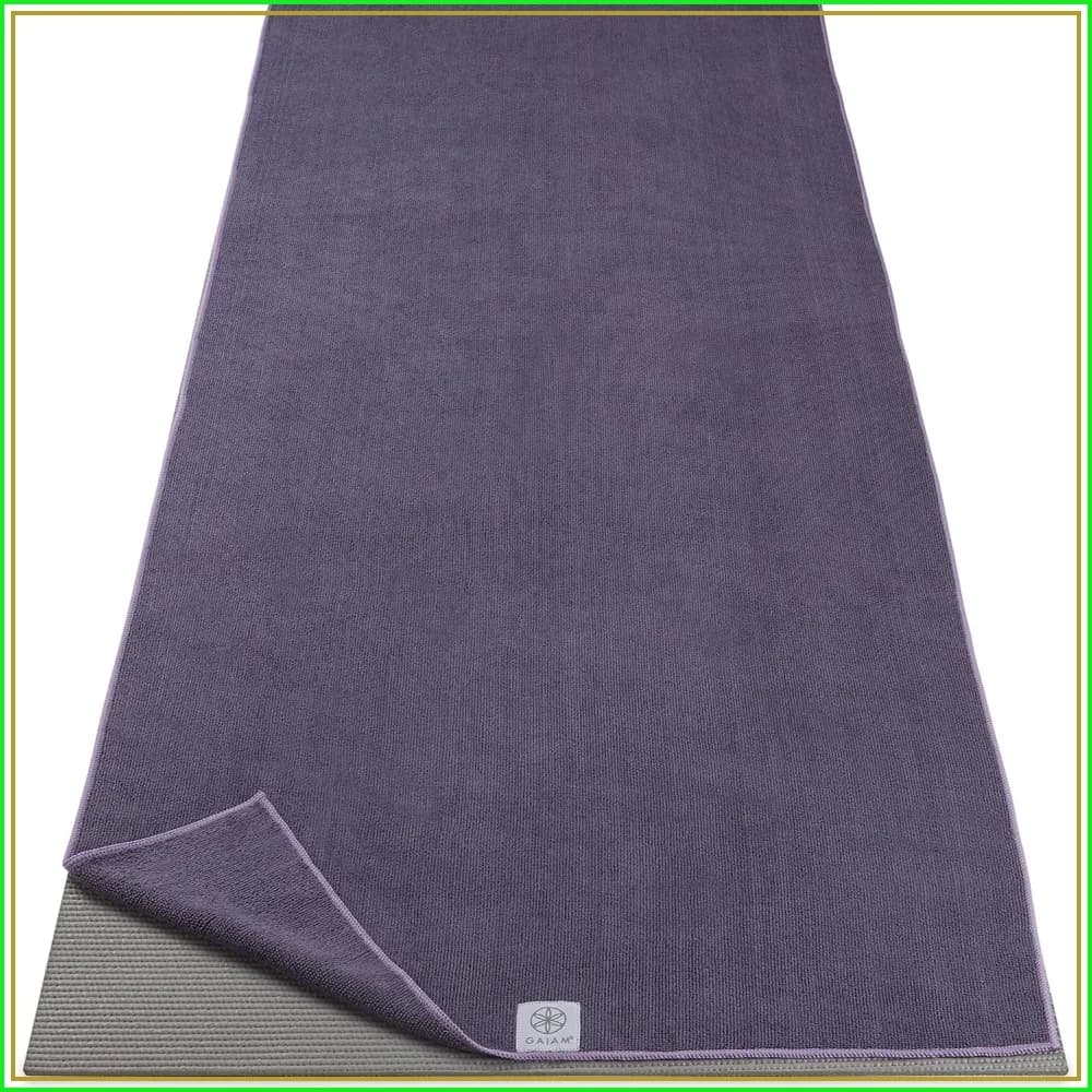 Microfiber Mat-Sized Yoga Towel for Hot Yoga, Non-Slip, Quick Dry, Absorbent