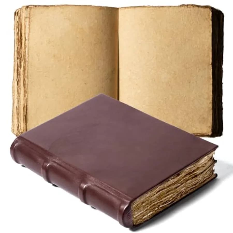 Hardcover Notebook, Vintage Journal, Leather Journal with Deckle Edge Paper Journal For Women, Travel Journal, Daily Journal Le