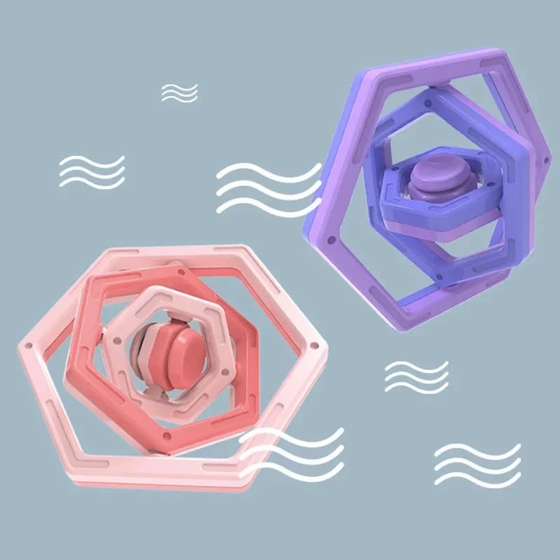 3D Flip Fidget Spinner creativo Multi divertente Antistress Spinning Fingertip Decompression Gyro Fidget Toys per l'autismo ADHD