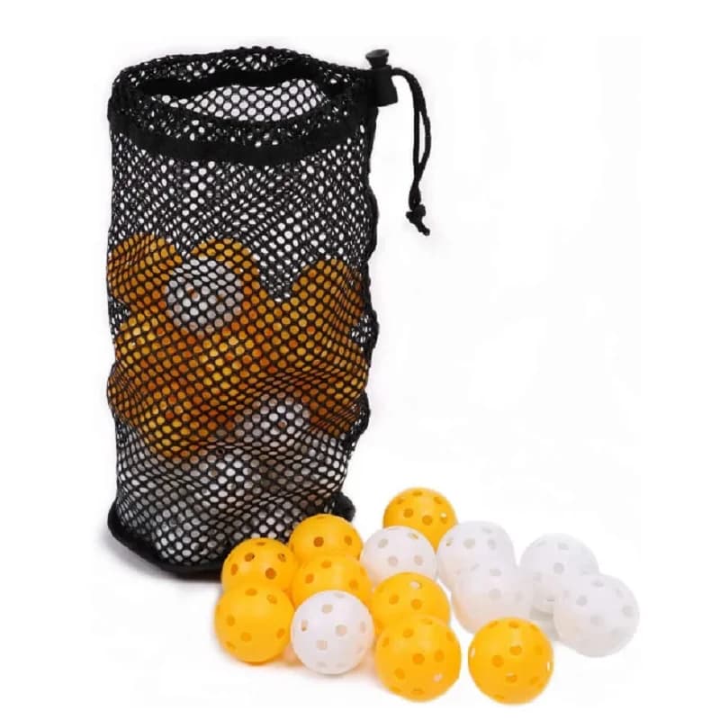 Palline da Golf in plastica da 48 pezzi pratica palline da Golf palline da Golf da allenamento perforate per la pratica di mettere in casa i cortili Swing Practice