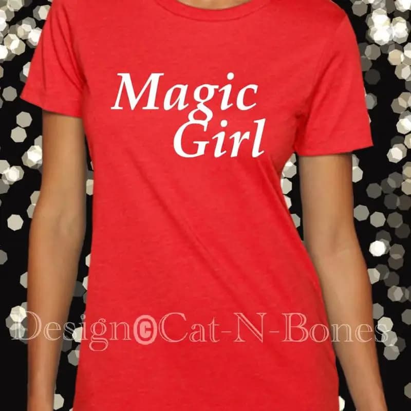 s for Her Magic Girl Fun Women T Shirtns Camicia per ragazze con magliette con detti