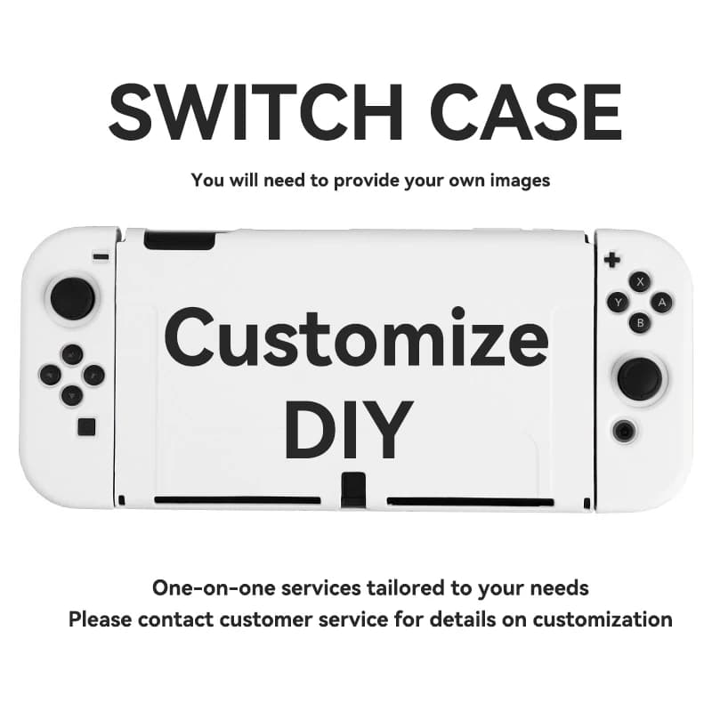 Custodia Protettiva Personalizzata per Controller Nintendo Switch 2/OLED/Lite Joy-Con, Custodie da Gioco Anime e Cartoni Animati Personalizzate su Misura
