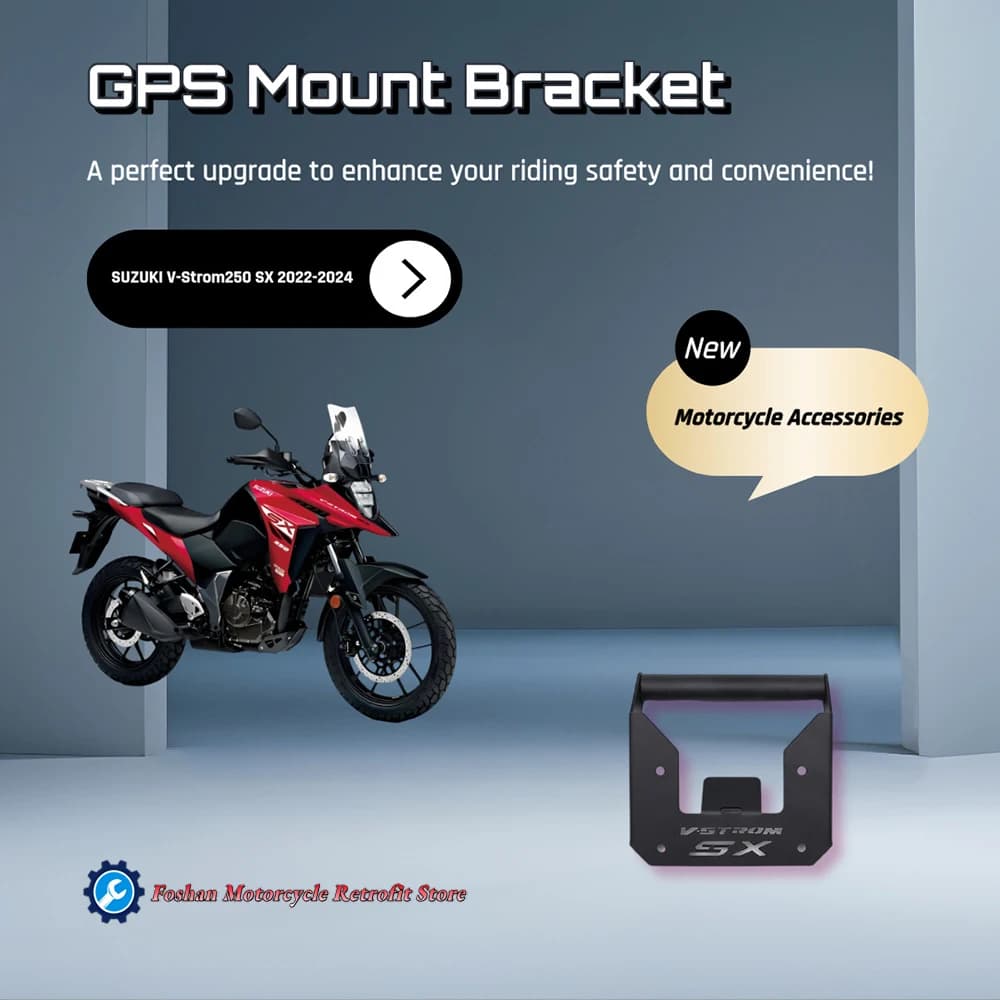Per SUZUKI V-Strom 250 SX 2022 2023 2024 GPS Staffa di Montaggio Moto Modifiche Accessori V-Strom 250SX Dash Cam Staffa