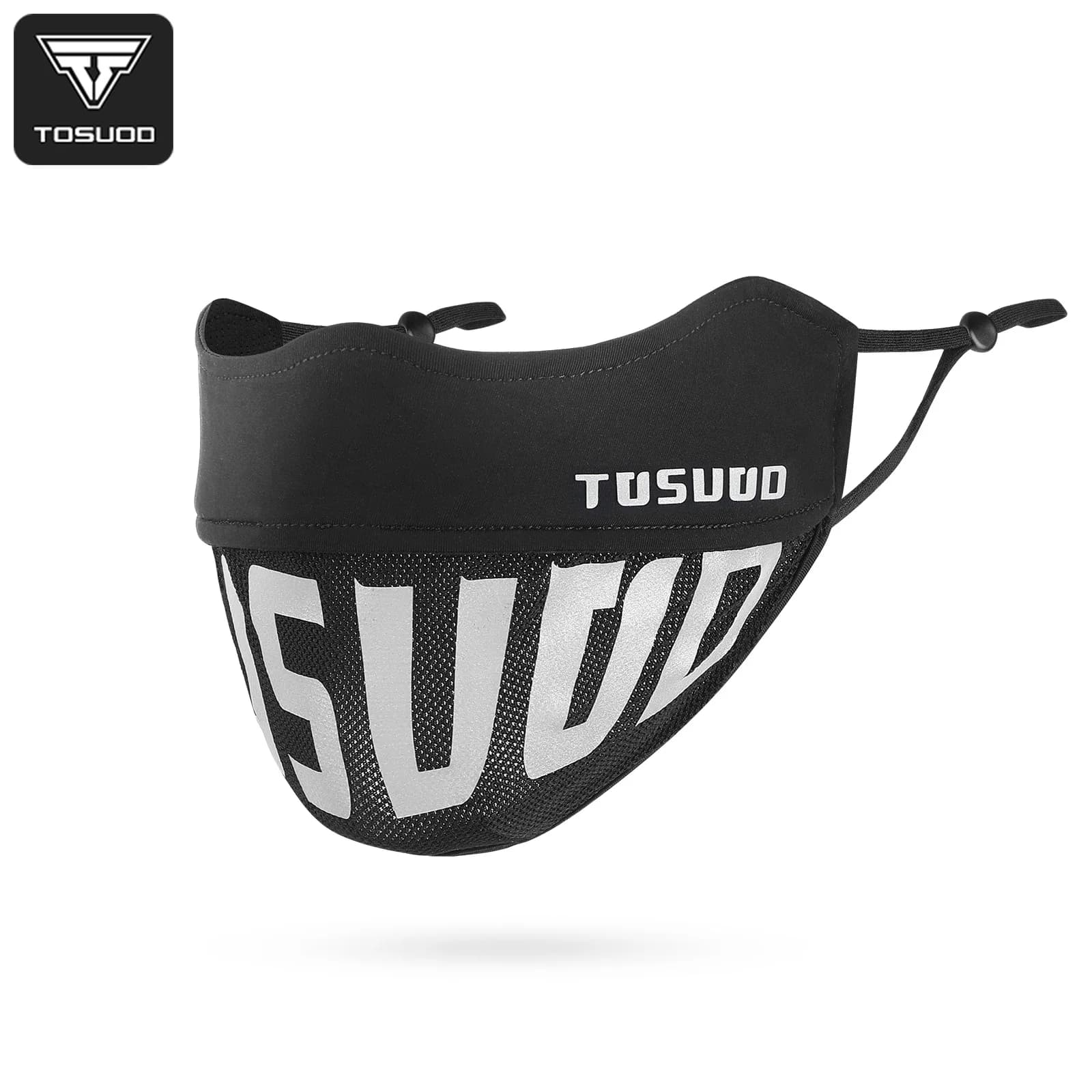 TOSUOD Summer Ice Silk Mask Adjustable Breathable Washable Reusable Mask Antibacterial Sun Protection Face Mask For Cycling