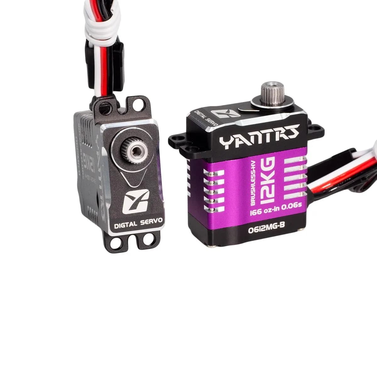 YANTRS Mini servo brushless interamente in metallo da 12 kg con coppia elevata e servo digitale ad alta tensione
