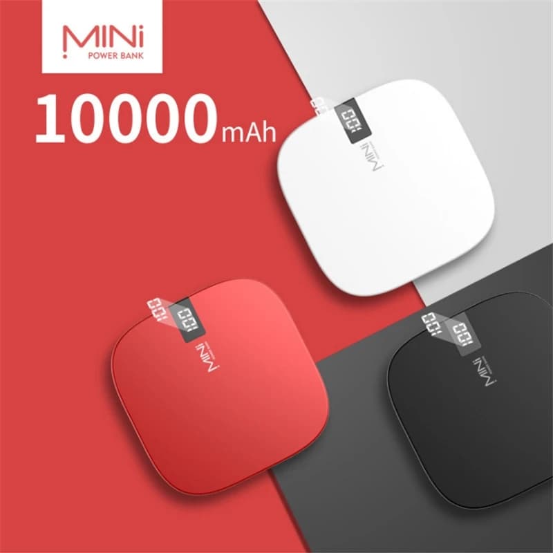 10000mAh Mini Power Bank Portable Charger Powerbank for iPhone 16 Xiaomi Huawei External Battery Pack Poverbank Charging Station