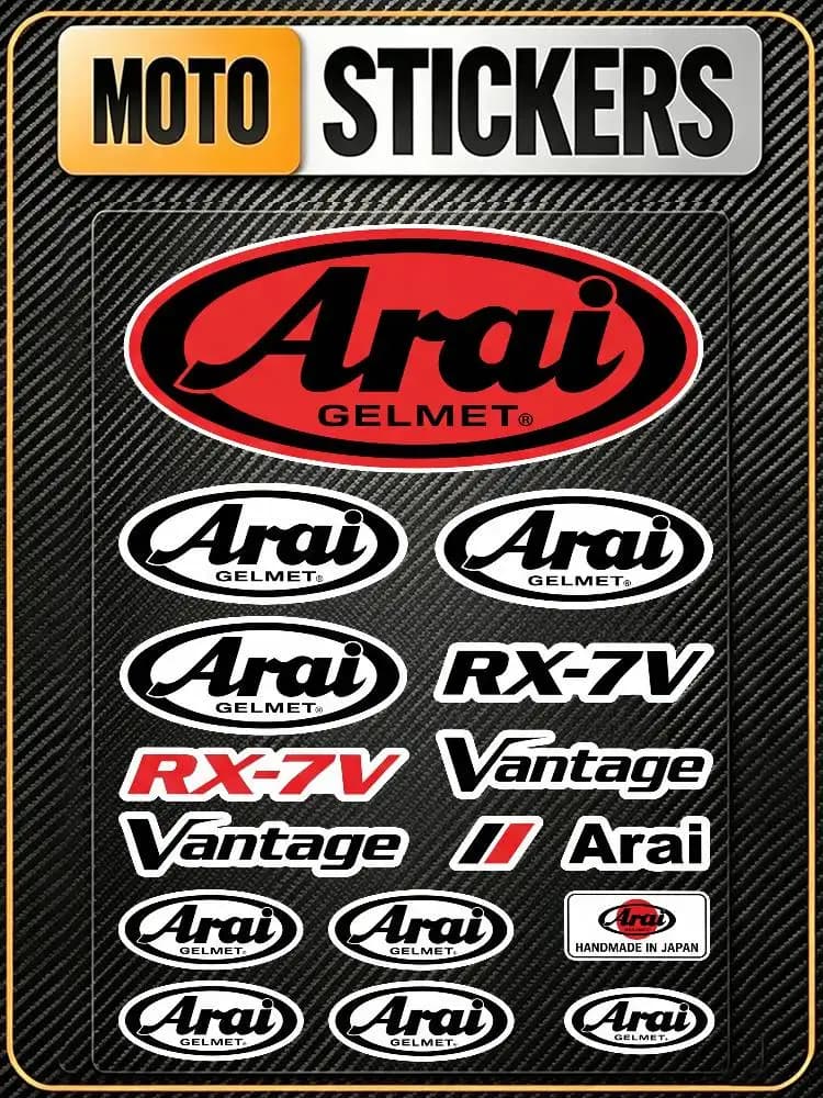 Poster A-ra-i Long Lasting Waterproof Reflective Sticker Scratch Conceal Fit Motorcycle Car Helmet Fridge Decals