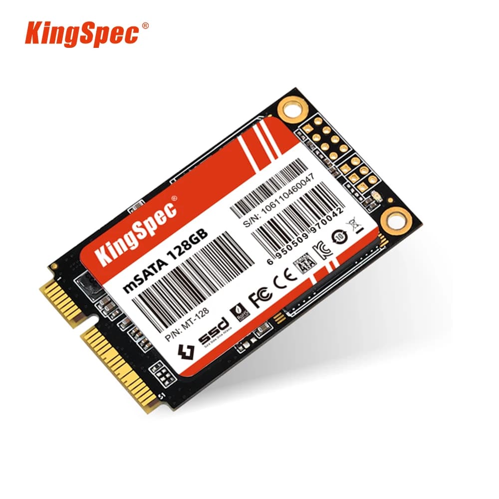 KingSpec mSATA SSD 128GB 256GB 512GBSSD 1TB HDD Mini PCIe Unità a stato solido interna Disco SSD Mini SATA per Dell Notebook PC