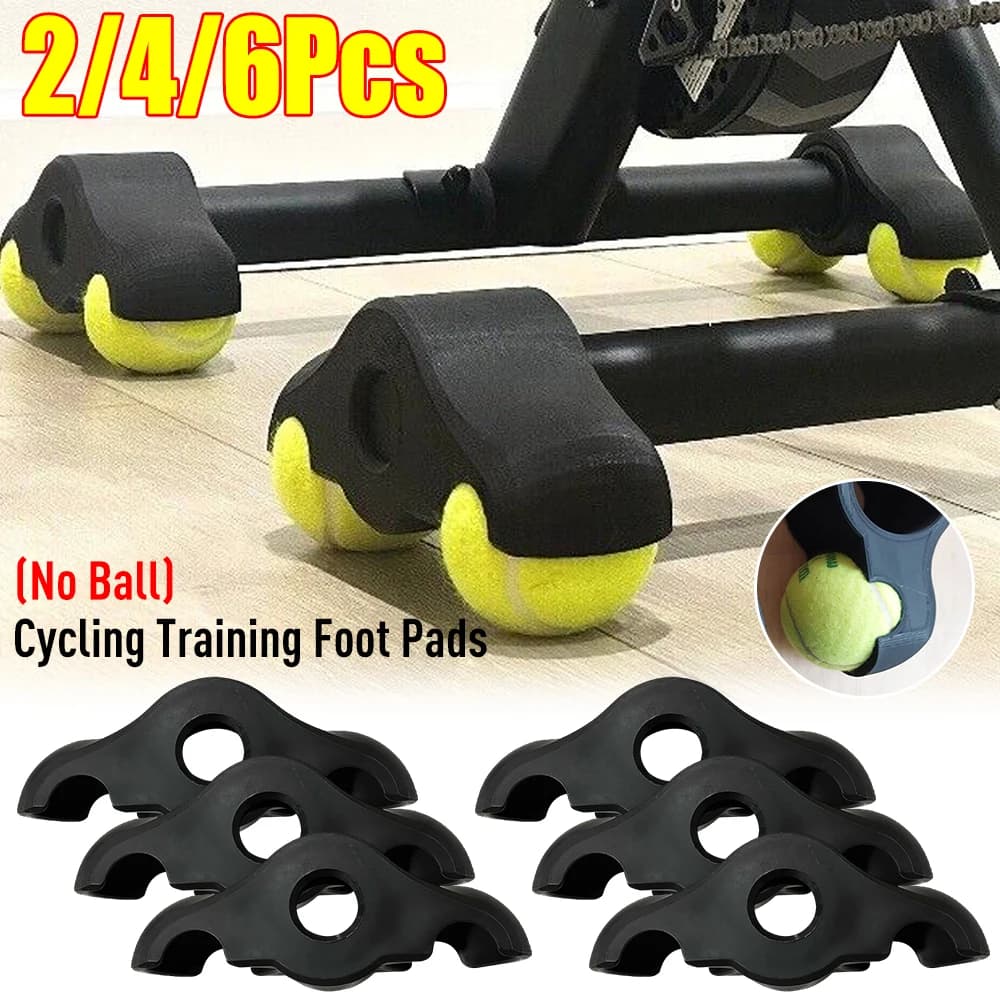 Cuscinetti per Piedi da Ciclismo Indoor con Assorbimento degli Urti, Adattatori a Scatto per Pedali, Cuscinetti per Bici da Allenamento Indoor