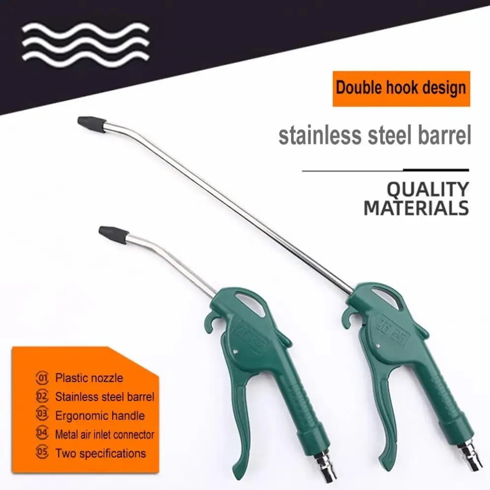 Pistola pneumatica per soffiaggio d'aria Pistola Trigger Cleaner Compressore Ugello per soffiatore di polvere Strumento di pulizia per pistola a spruzzo pneumatica per auto