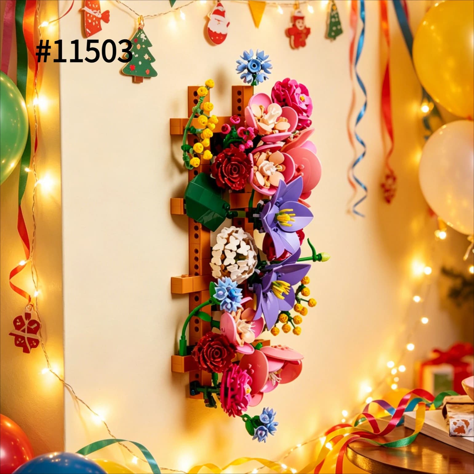 Set di Costruzioni Muro di Fiori 2026 Compatibile con Lego 11503, Ideale per Regali di Natale e Compleanno, 879 Pezzi