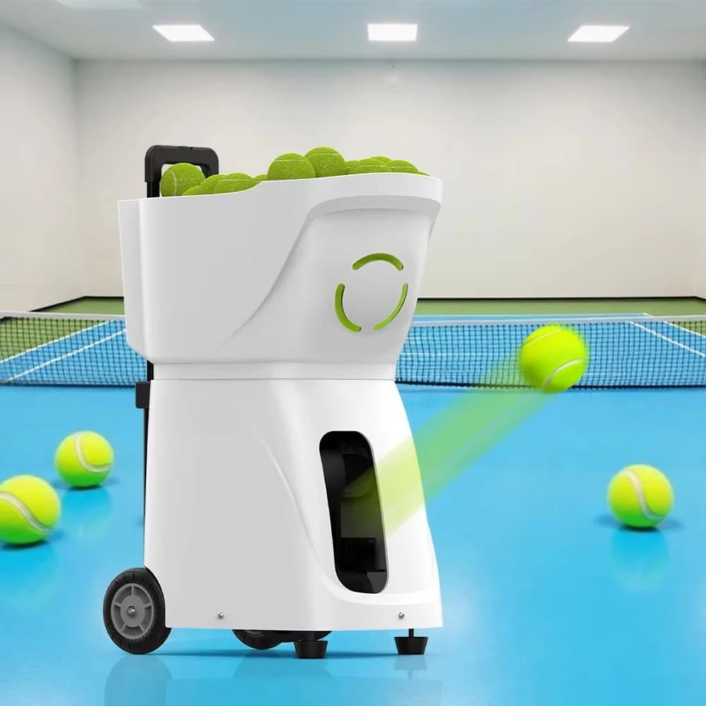 Macchina Lanciapalle da Tennis Portatile Professionale, Attrezzatura per Allenamento con Controllo App