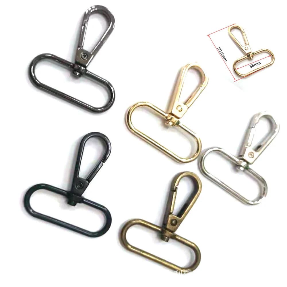 5 pezzi borse in metallo fibbie per cinturino moschettone collare moschettone cintura girevole moschettoni portachiavi fai da te borsa parte accessori