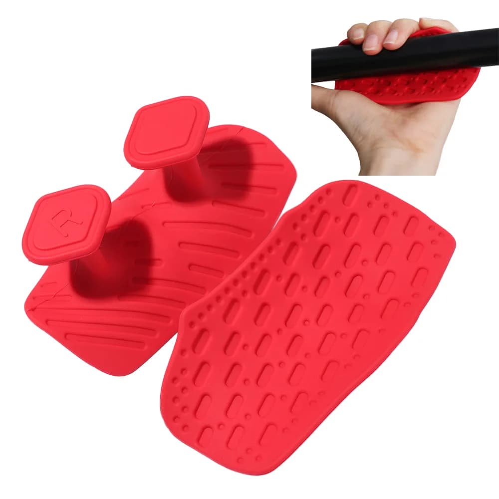 1 Pair Ergonomic Weight Lifting Grips Elastic Honeycomb-shaped Workout Gym Gloves Anti-slip Soft Silicone Palm Grips Men Women