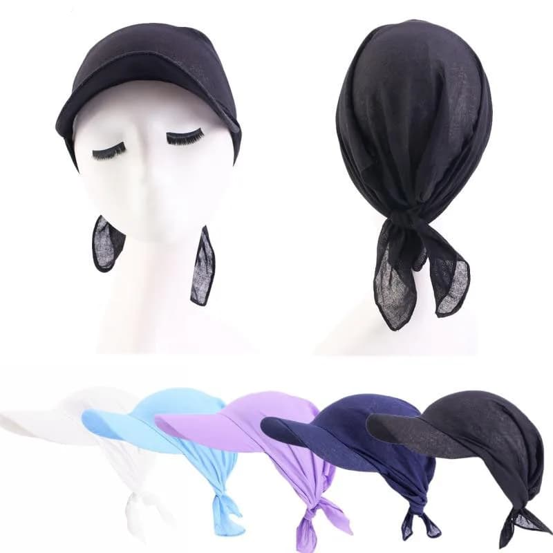 Bandana estiva traspirante protezione UV turbante da ciclismo con tesa uomo donna protezione solare esterna foulard da pesca cappello da sole da spiaggia