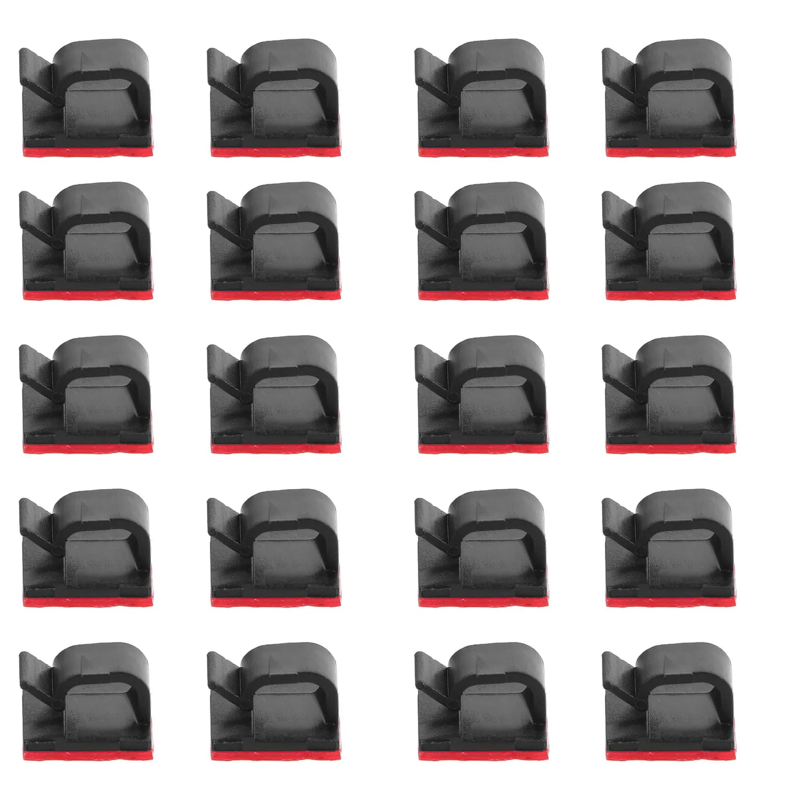 100 Pezzi Clip Adesive per Fissaggio Cavi, Organizzatori Multiuso per Gestione Cavi, per Auto e Scrivania
