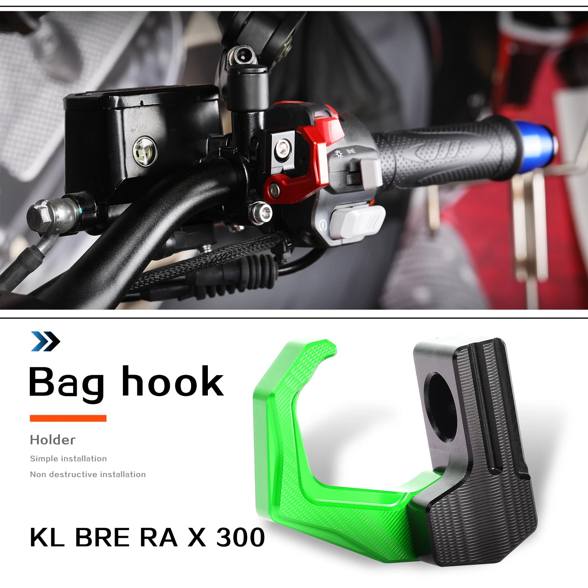 Fit BRERA X 300 accessori per moto borsa per bagagli gancio per riporre le bottiglie supporto per casco portapacchi per KL BRE RA X 300 BRERA X300