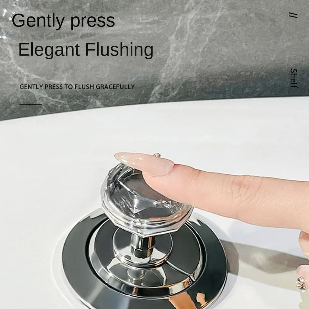 Pulsante del serbatoio della toilette a forma di cuore in plastica moda maniglia universale trasparente per mobili manopola del cassetto dell'armadio a risparmio di manodopera wc