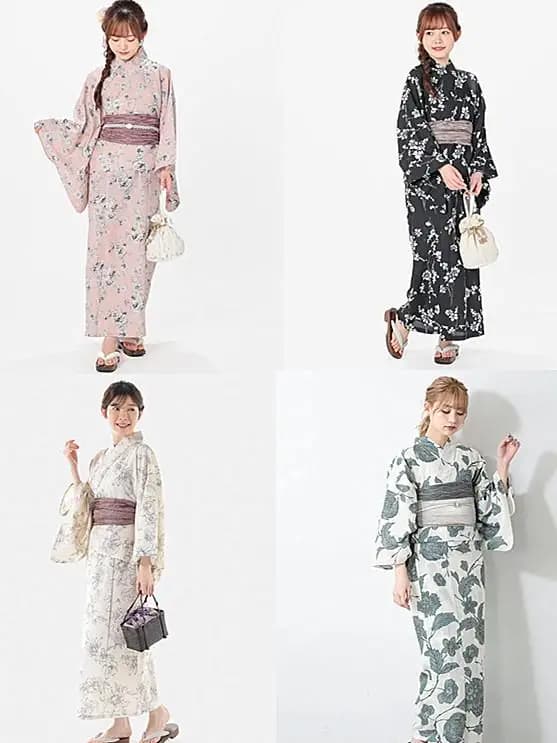 Traditional Kimono Style Women's Bathrobe Multiple Patterns Anti-Wrinkle Fabric Travel Photography Friendly New Arrival