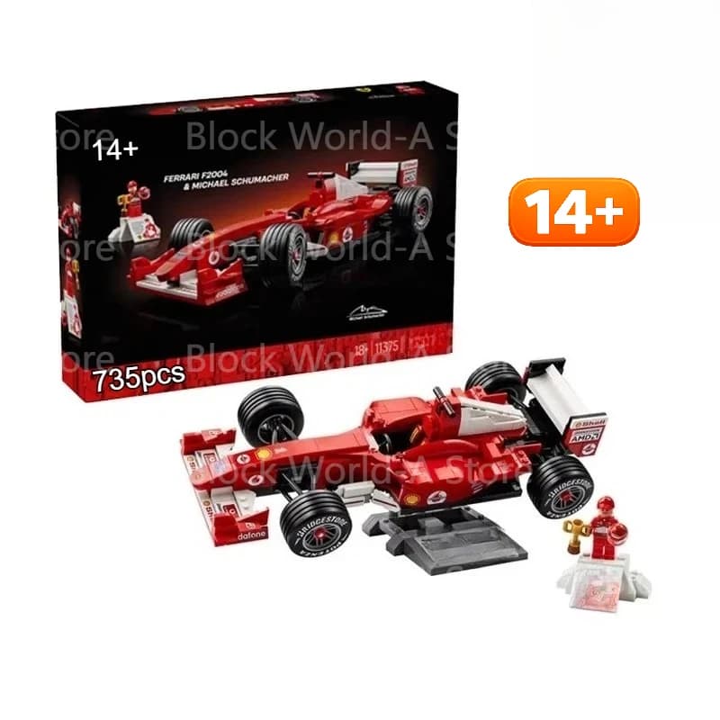 NUOVO Set di Costruzioni Auto da Corsa da 735 Pezzi, Modello di Auto da Corsa Formula 1 Meccanico Compatibile con LEGO