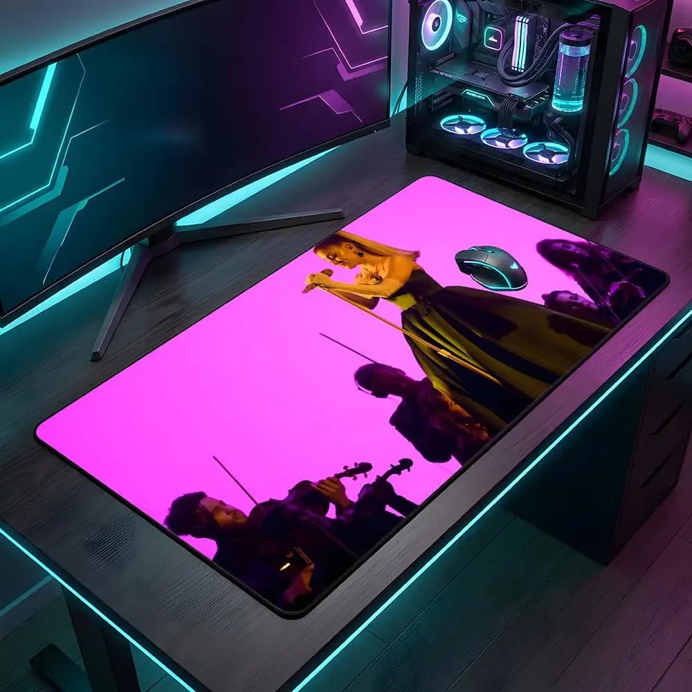 Solo 1 pezzo Tappetino per mouse G-grammy A-awards, grande, per gaming, con bordi rinforzati, spesso, per tastiera e scrivania