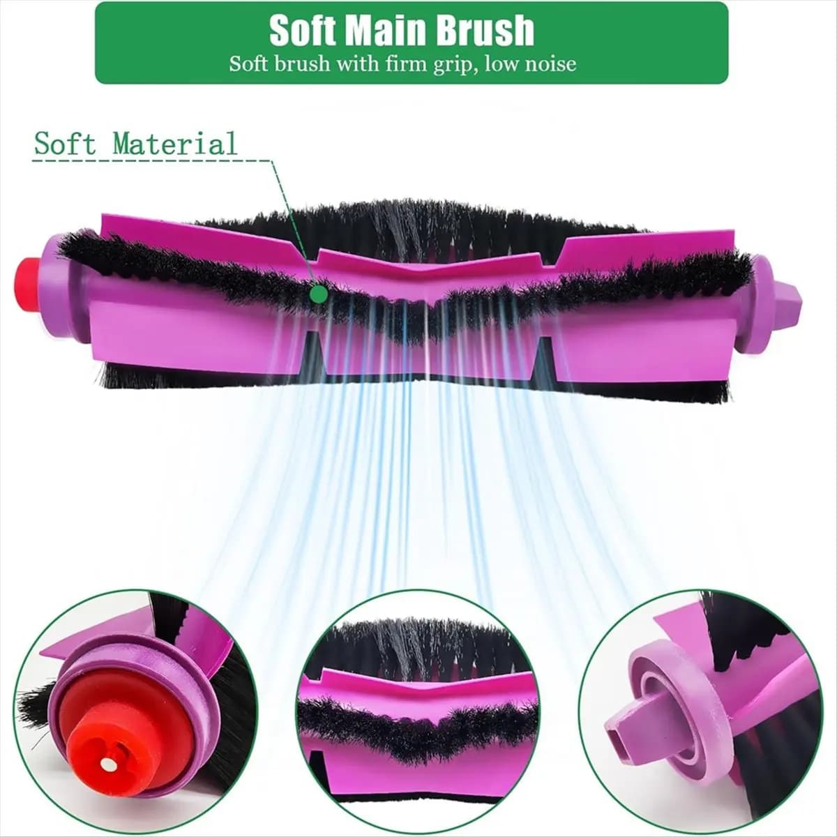 T83C-For J12Ultra / J12 Ultra, for V12 Vacuum Cleaner Main Side Brush Filter Mop Bags Replacement Parts