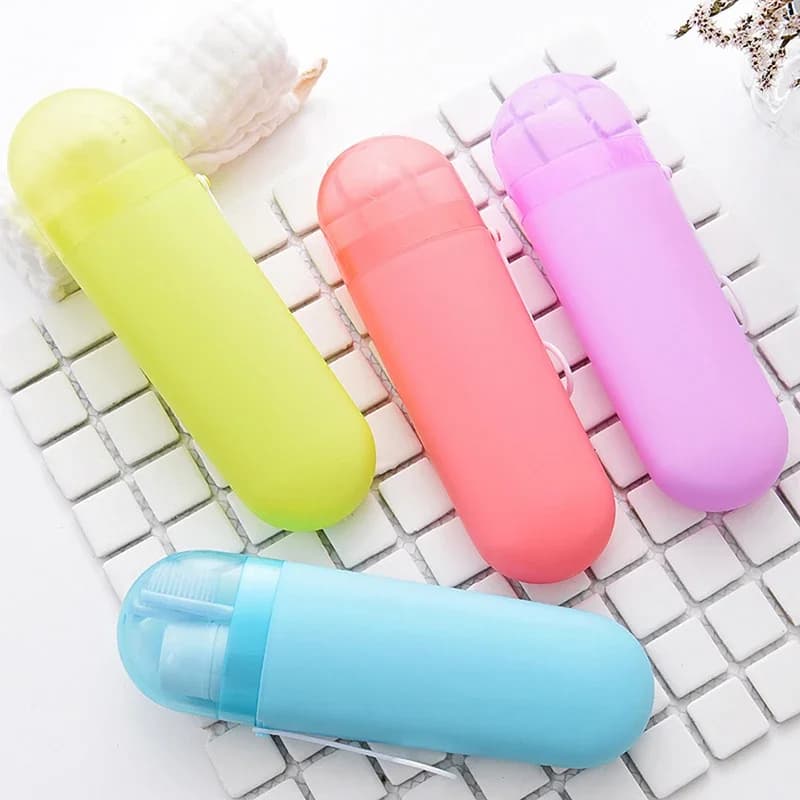 Portaspazzolino portatile da viaggio per dentifricio Accessori per il bagno Custodia per la casa Organizzatore per supporto esterno per il bagno