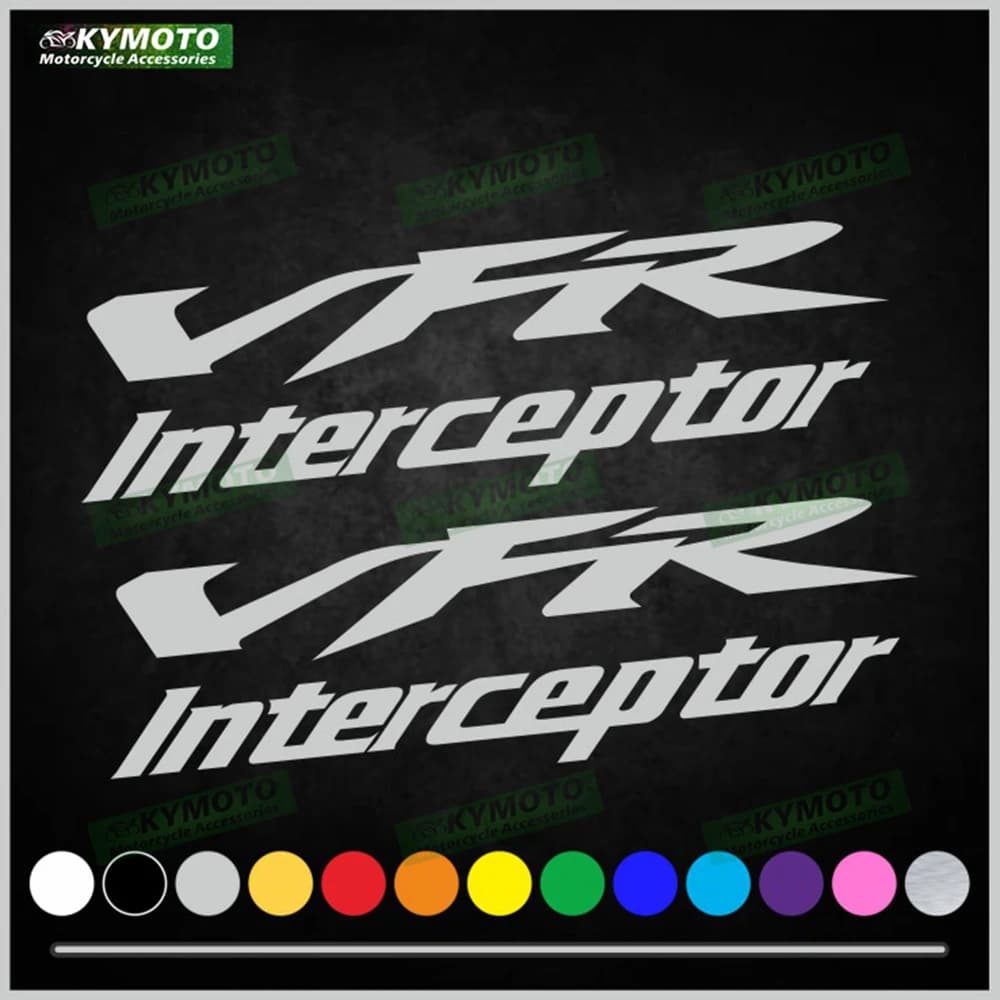 Per Honda VFR Interceptor accessori moto decalcomanie carenatura parabrezza casco serbatoio carburante logo motore adesivo riflettente
