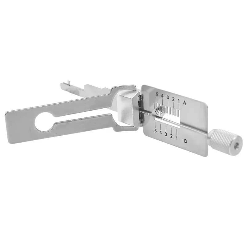 2024 Lishi 2in1 Locksmith Tool Kit New Door Opener and Lock Pick Set Unlock with Key Made From Plastic and PC