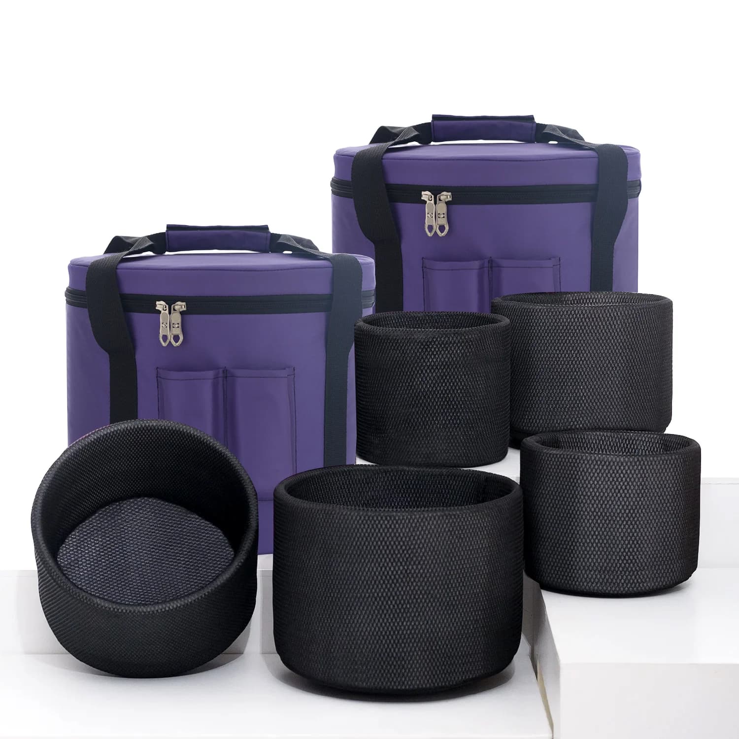 KVKA canvas Bag for Quartz Crystal Singing Bowl set 6-12 inch set singing bowl carrying