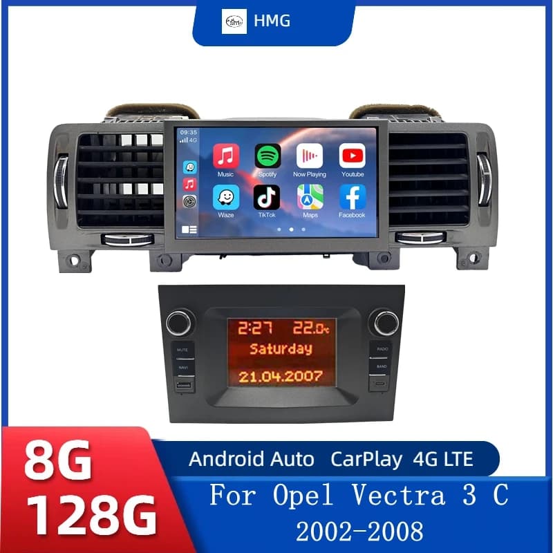 Android 15 Carplay Auto Per Opel Vectra 3 C 2002 2003 2004 2005 2006 2007 2008 Multimedia Autoradio Lettore BT DSP Stereo